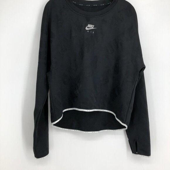 Nike air black midlayer DriFit crew long sleeve  running top size M - Picture 7 of 16